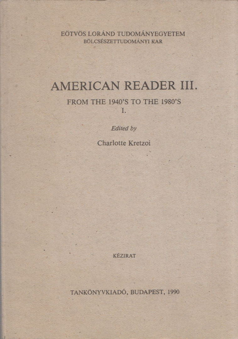 Charlotte Kretzoi - American Reader III. [antikvár]