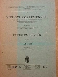 Vízügyi Közlemények 1993/1. [antikvár]