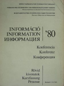 Információ '80 Konferencia - Rövid kivonatok [antikvár]