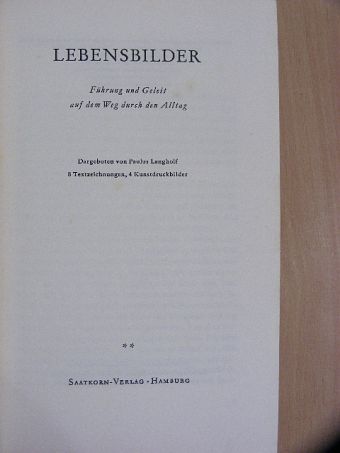 Paulus Langholf - Lebensbilder [antikvár]