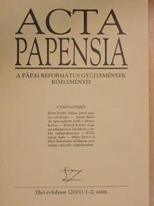 Borsos István - Acta Papensia 2001/1-2. [antikvár]