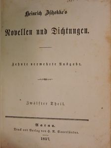 Heinrich Zschokke - Heinrich Zschokke's Novellen und Dichtungen 12. (gótbetűs) [antikvár]