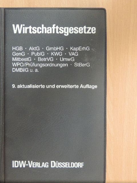 Wirtschaftsgesetze [antikvár]