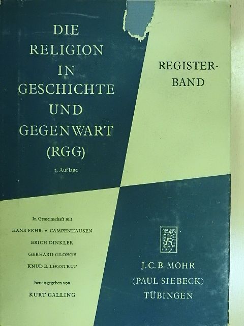 Die Religion in Geschichte und Gegenwart - Registerband [antikvár]