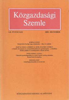 Szabó Katalin - Közgazdasági Szemle LII. évfolyam 2005. december [antikvár]