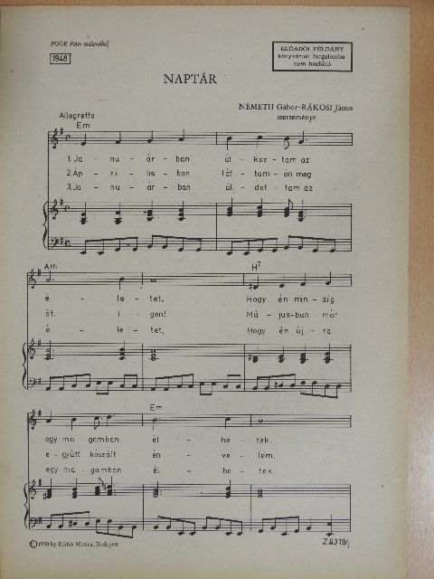 Németh Gábor - Naptár [antikvár]