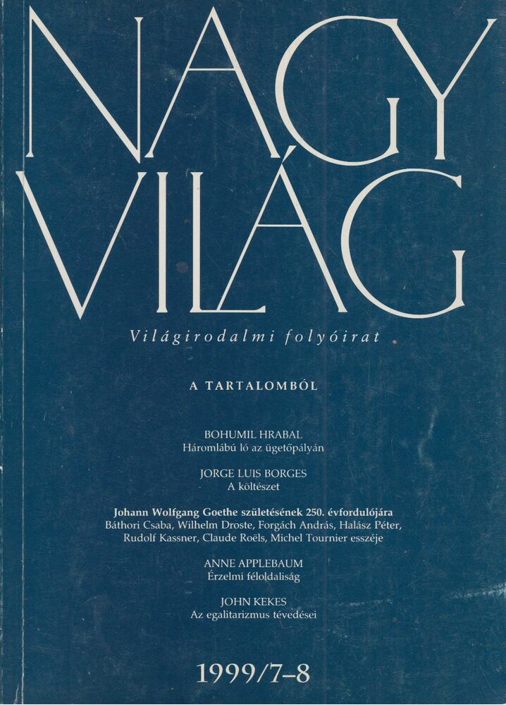 FÁZSY ANIKÓ - Nagyvilág 1999/7-8 [antikvár]