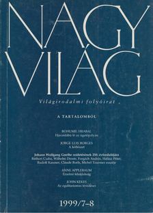 FÁZSY ANIKÓ - Nagyvilág 1999/7-8 [antikvár]