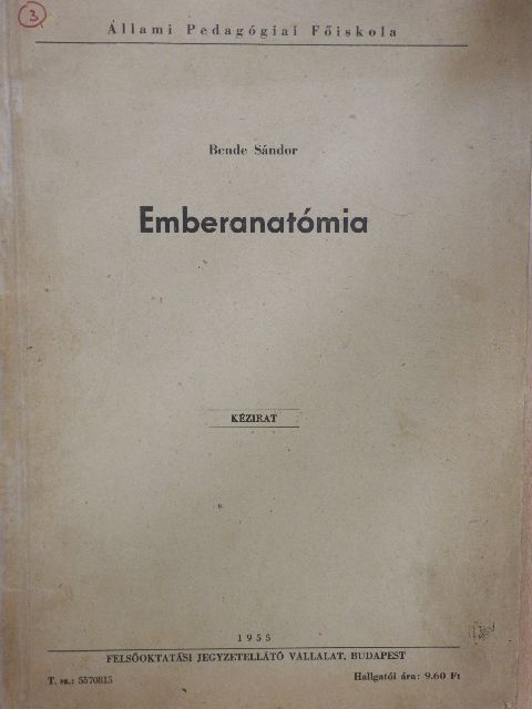 Bende Sándor - Emberanatómia [antikvár]