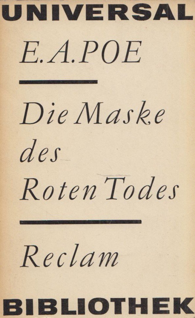 Edgar Allan Poe - Die Maske des Roten Todes [antikvár]