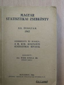 Magyar statisztikai zsebkönyv 1943. [antikvár]