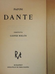 Papini - Dante [antikvár]