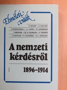 G. J. Zinovjev - A nemzeti kérdésről [antikvár]