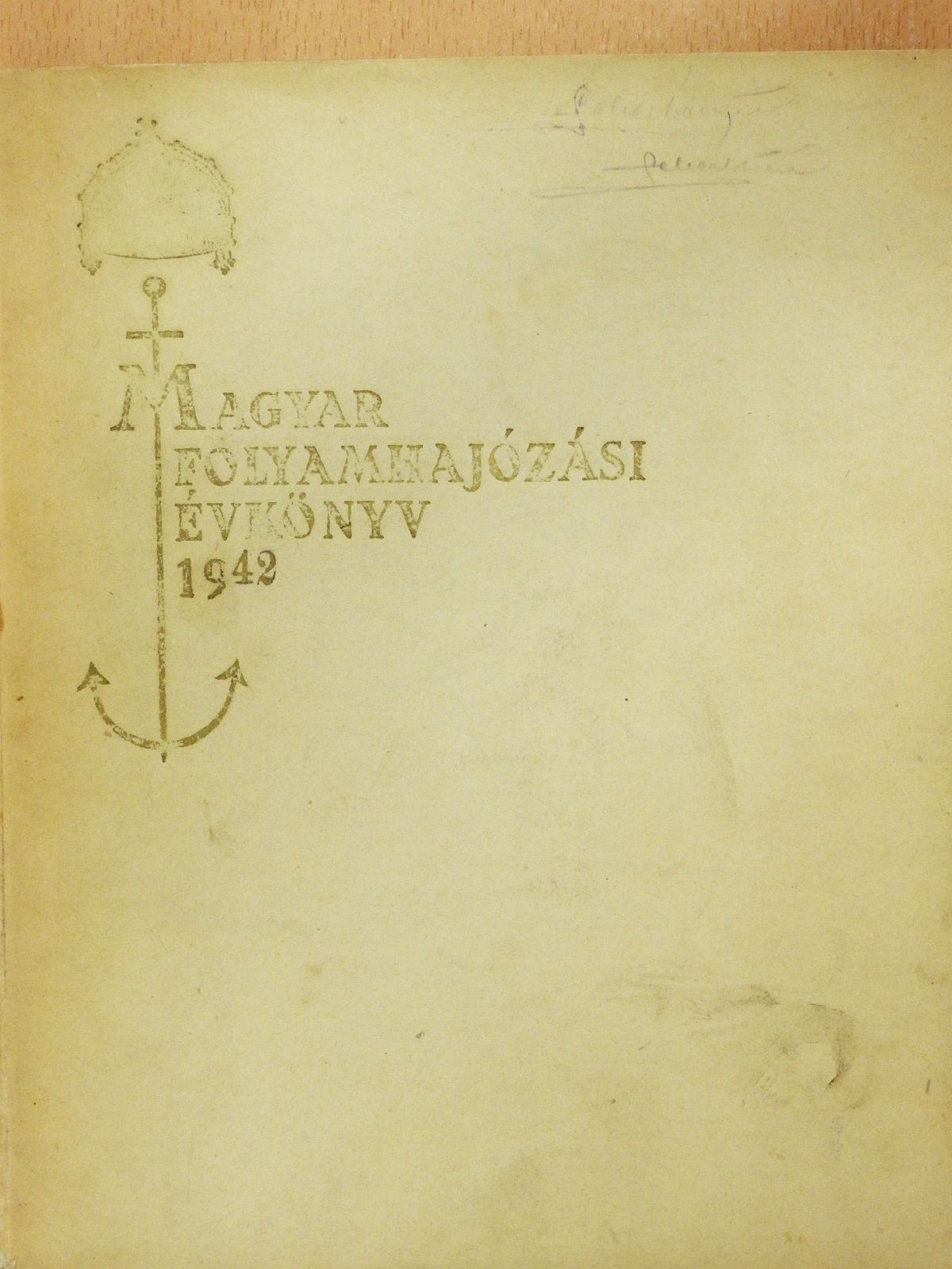 Dr. Nemes Sándor - Magyar Folyamhajózási Évkönyv 1942 [antikvár]