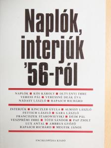 Almásy László - Naplók, interjúk '56-ról [antikvár]