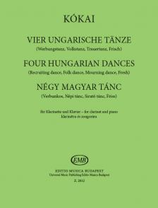 KÓKAI REZSŐ - NÉGY MAGYAR TÁNC KLARINÉTRA ÉS ZONGORÁRA