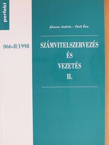 Dr. Jánosa András - Számvitelszervezés és vezetés II. [antikvár]