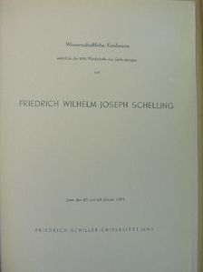 Wissenschaftliche Konferenz anläßlich der 200. Wiederkehr des Geburtstages von Friedrich Wilhelm Joseph Schelling [antikvár]