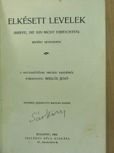 Elkésett levelek [antikvár]