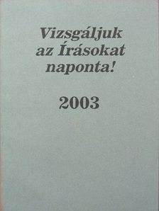 Vizsgáljuk az Írásokat naponta! 2003 [antikvár]