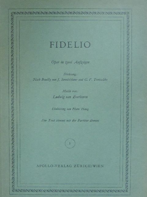 Hans Haug - Fidelio [antikvár]