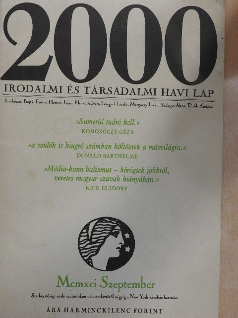 Eckhard Mieder - 2000 1991. szeptember [antikvár]