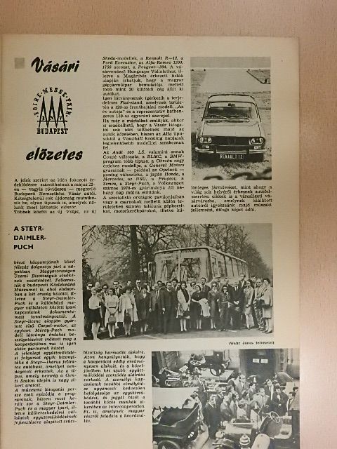 Lukács Tibor - Autó-Motor 1970. május 6. [antikvár]