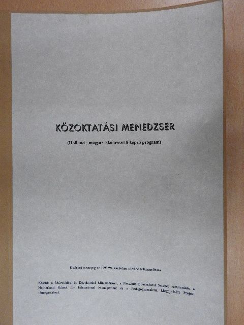 Balázs Éva - Közoktatási menedzser [antikvár]