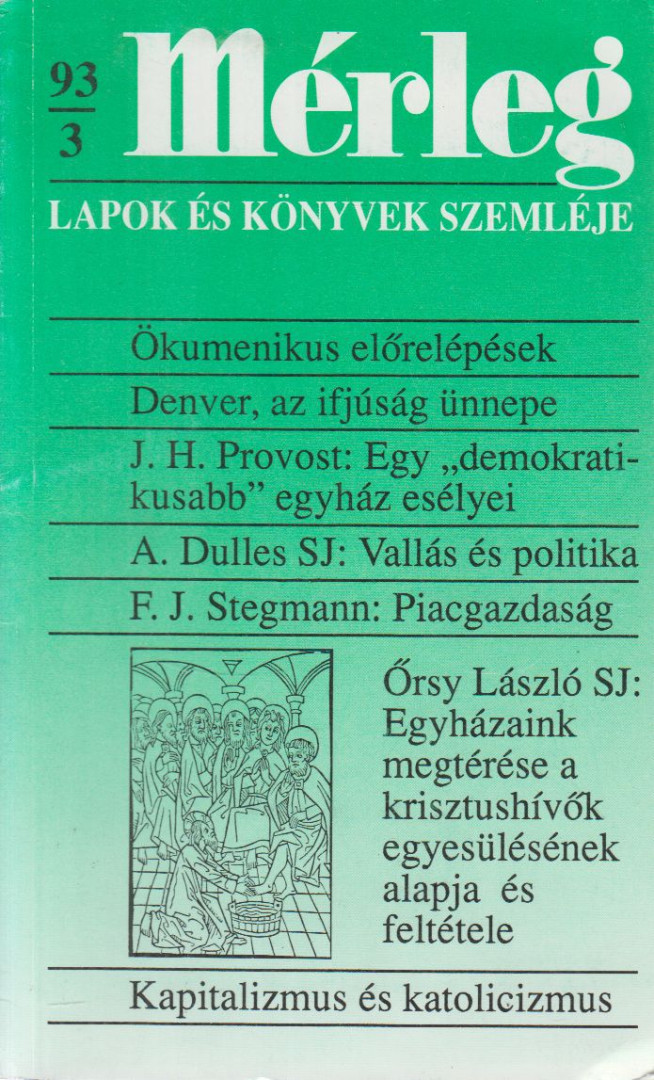 Boór János (főszerk.) - Mérleg 1993/3. [antikvár]