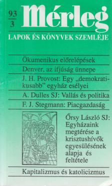 Boór János (főszerk.) - Mérleg 1993/3. [antikvár]