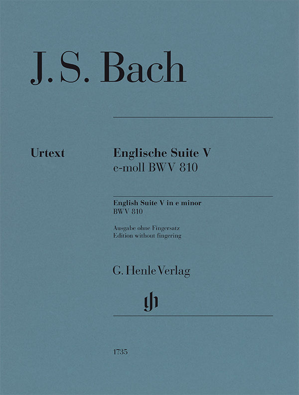 J. S. Bach - ENGLISCHE SUITE IV e-MOLL BWV 810