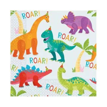 Dino Party: Szalvéta csomag - 20 db-os