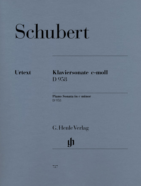 SCHUBERT - KLAVIERSONATE c-MOLL D 958 URTEXT (MIES/THEOPOLD)