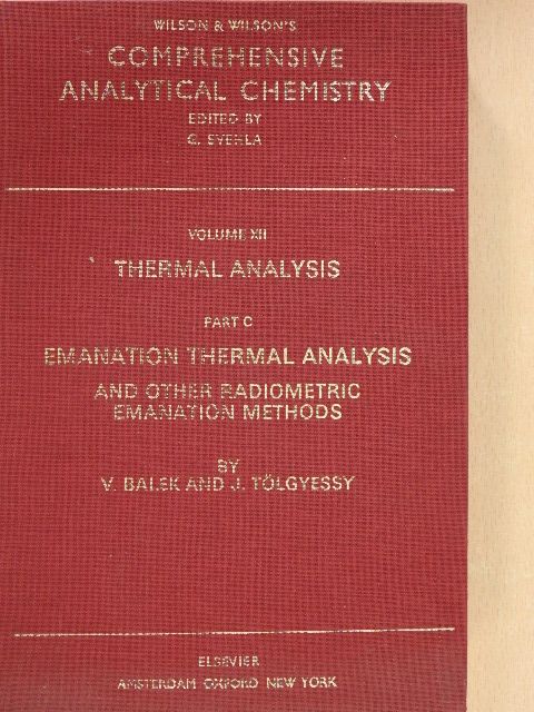 J. Tölgyessy - Thermal Analysis C [antikvár]