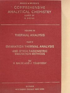 J. Tölgyessy - Thermal Analysis C [antikvár]