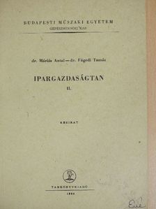 Dr. Fügedi Tamás - Ipargazdaságtan II. [antikvár]