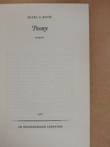 Pearl S. Buck - Peony [antikvár]