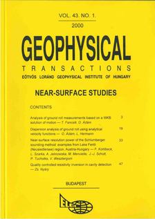 Hegybíró Zsuzsanna - Geophysical Transactions vol. 43. no. 1. [antikvár]