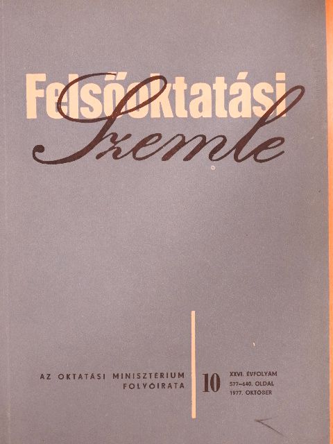 Czeslaw Kupisiewicz - Felsőoktatási Szemle 1977. október [antikvár]