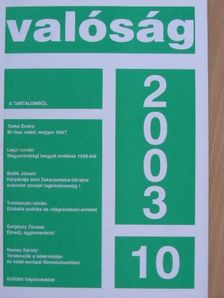 Botlik József - Valóság 2003. október [antikvár]