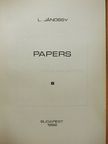 Dr. Jánossy Lajos - Papers 8. [antikvár]