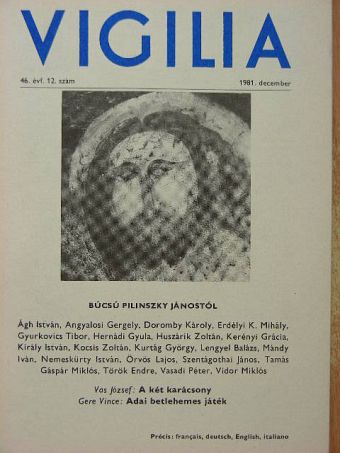 Angyalosi Gergely - Vigilia 1981. december [antikvár]