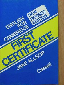 Jake Allsop - English for Cambridge First Certificate [antikvár]