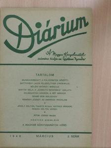 Bartók Béla - Diárium 1948. március [antikvár]