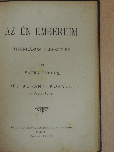 Vathy István - Az én embereim [antikvár]