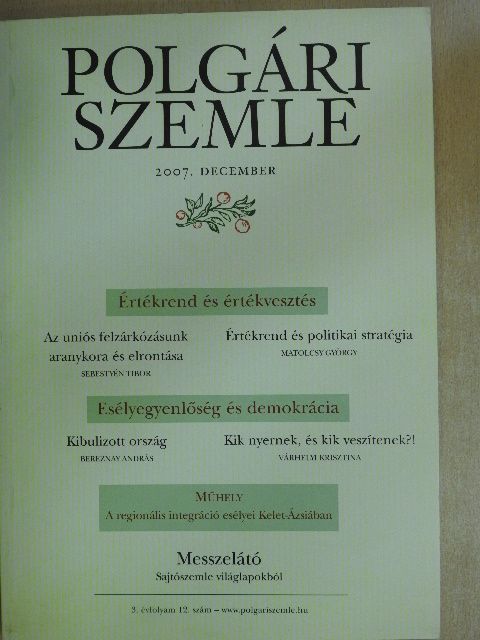 Bereznay András - Polgári Szemle 2007/12. [antikvár]