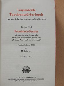 Langenscheidts Taschenwörterbuch der französischen und deutschen Sprache I-II. [antikvár]