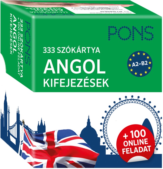 Eff Balázs, Bikics Milán - PONS 333 szókártya Angol kifejezések + 100 online feladat