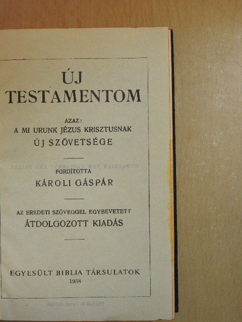 Új Testamentom/A zsoltárok könyve [antikvár]