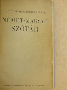 Bartos Fülöp - Német-magyar szótár [antikvár]